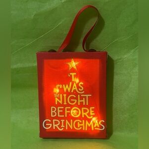 LIMITED RELEASE- Dr Seuss The Grinch Night Before Grinchmas Light Up Canvas